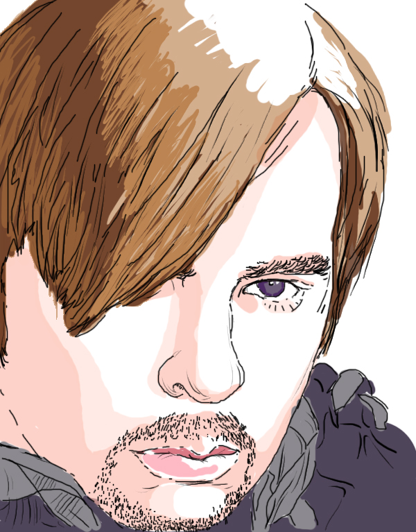 Hand-drawn sketch of Jonathan Hay