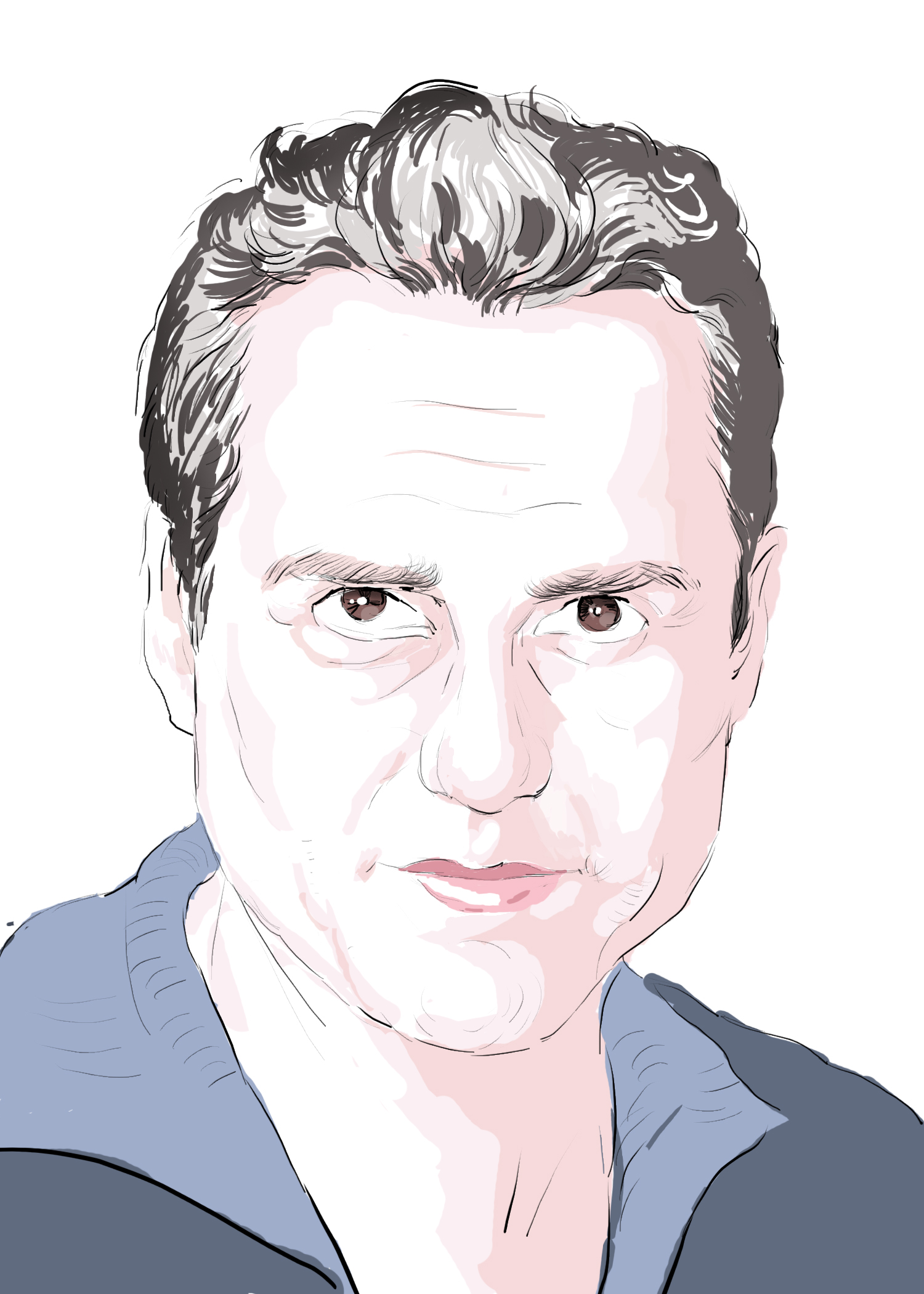 Hand-drawn sketch of Maurice Benard