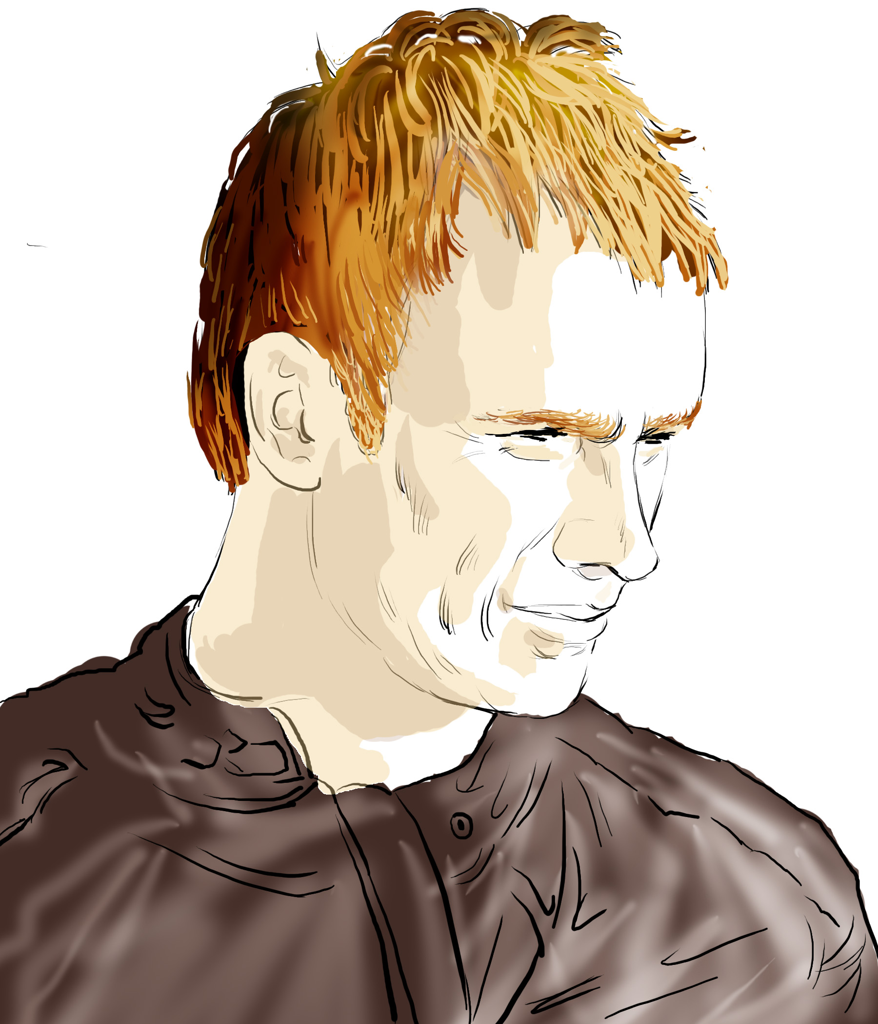 Hand-drawn sketch of Sting